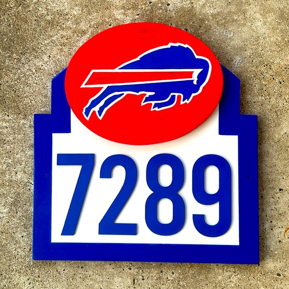 Buffalo Bills Address sign “With Your Address” Show Your BILLS MAFIA Pride. - Picture 2 of 7